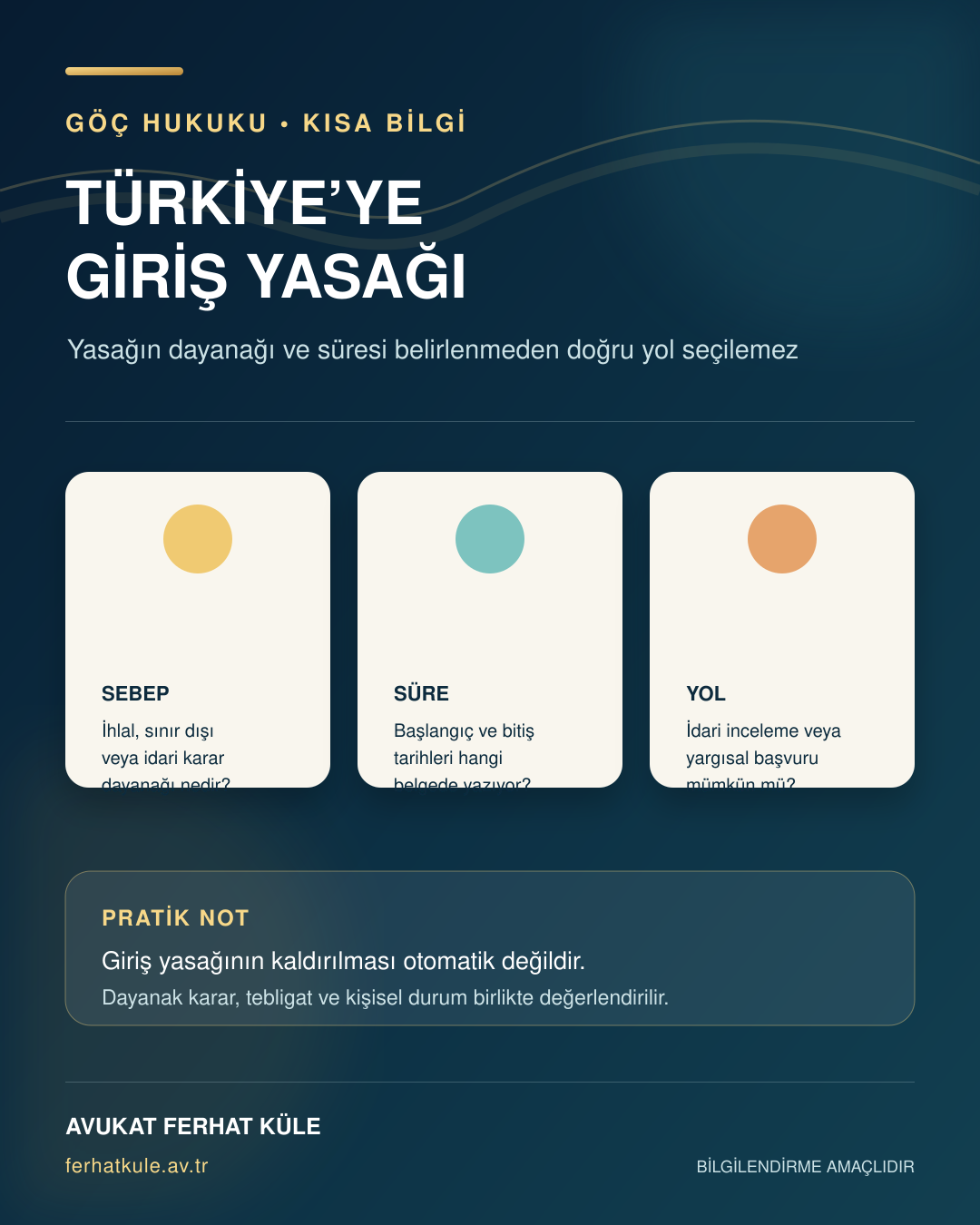 Türkiye'ye giriş yasağı nasıl kaldırılır