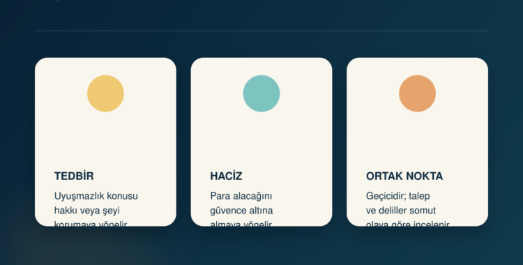 Eine vergleichende Infografik in türkischer Sprache, die die wichtigsten Unterschiede zwischen Vorsichtsmaßnahmen und Vorsorgehafter Bindung erläutert